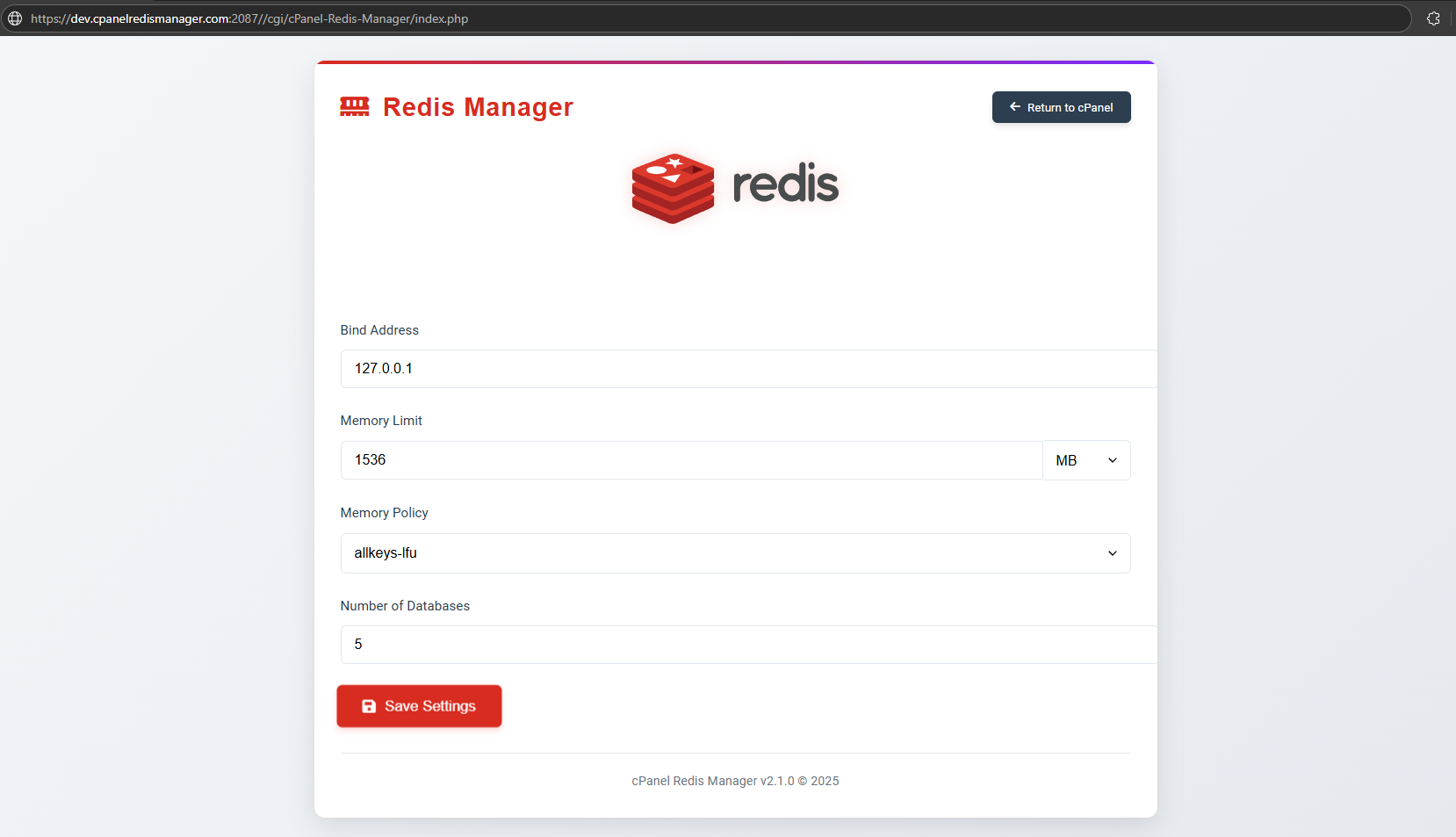 WHM Redis Manager Preview