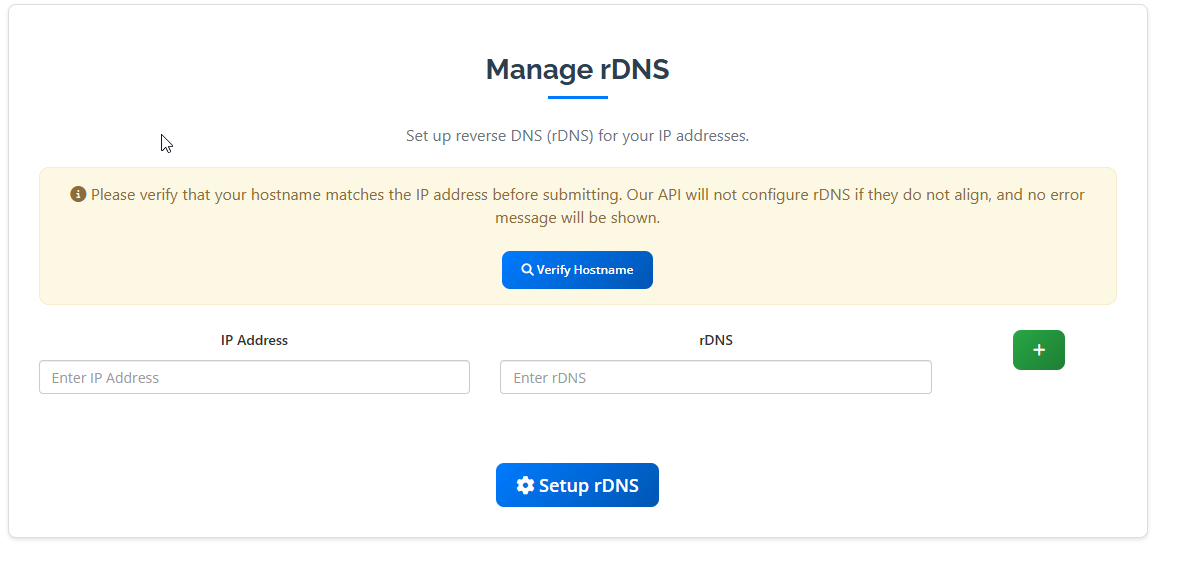 rDNS Management